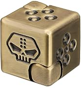Metal Infinity Cube Fidget Spinner for Kids Adults, 2-in-1 Magnet Dice Fidget Hand Toys Focus Fin...