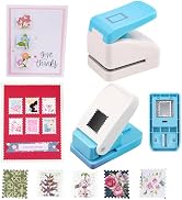 2Pcs /Set 1.1x0.9/1x0.8 Postage Stamp Embossing Punch; Punches Score Tools for Scrapbooking Journ...