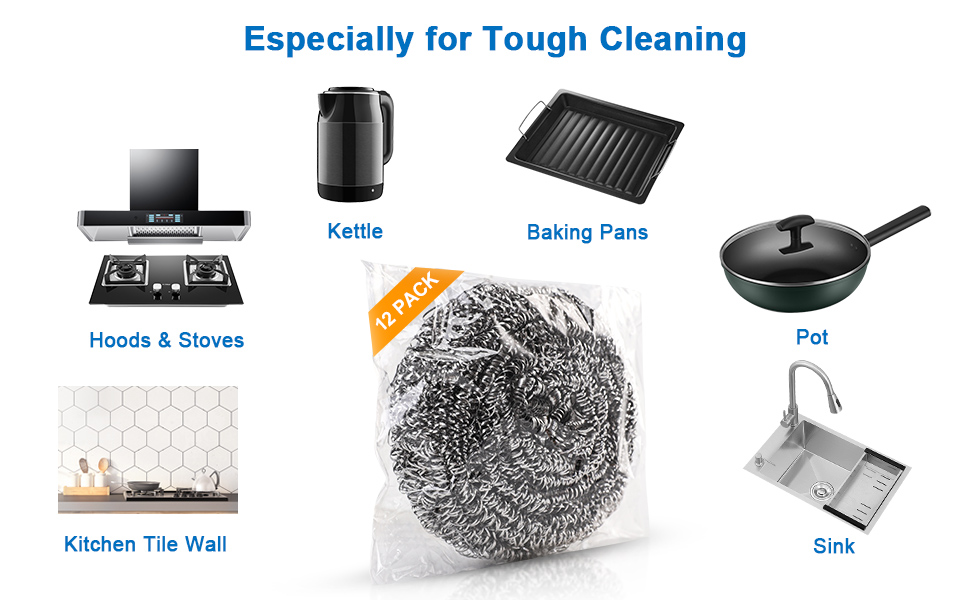 Especially for Tough Cleaning, robust and durable, easily removes grease and stubborn dirt.