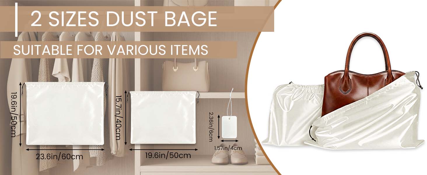 satin dust bags