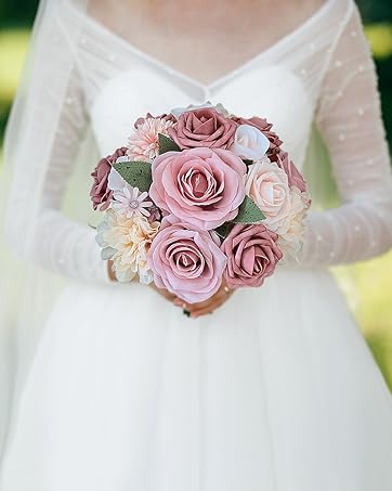 Dusty roses artificial flowers