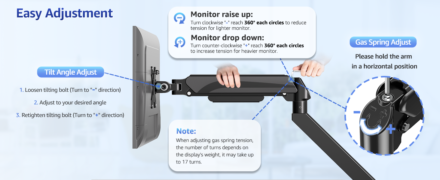 heavy duty monitor arm