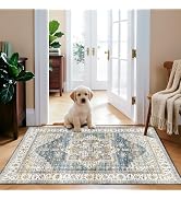 2x3 Hallway Washable Runner Rug : Vintage Soft Kitchen Bathroom Laundry Runner Non Slip Backing F...