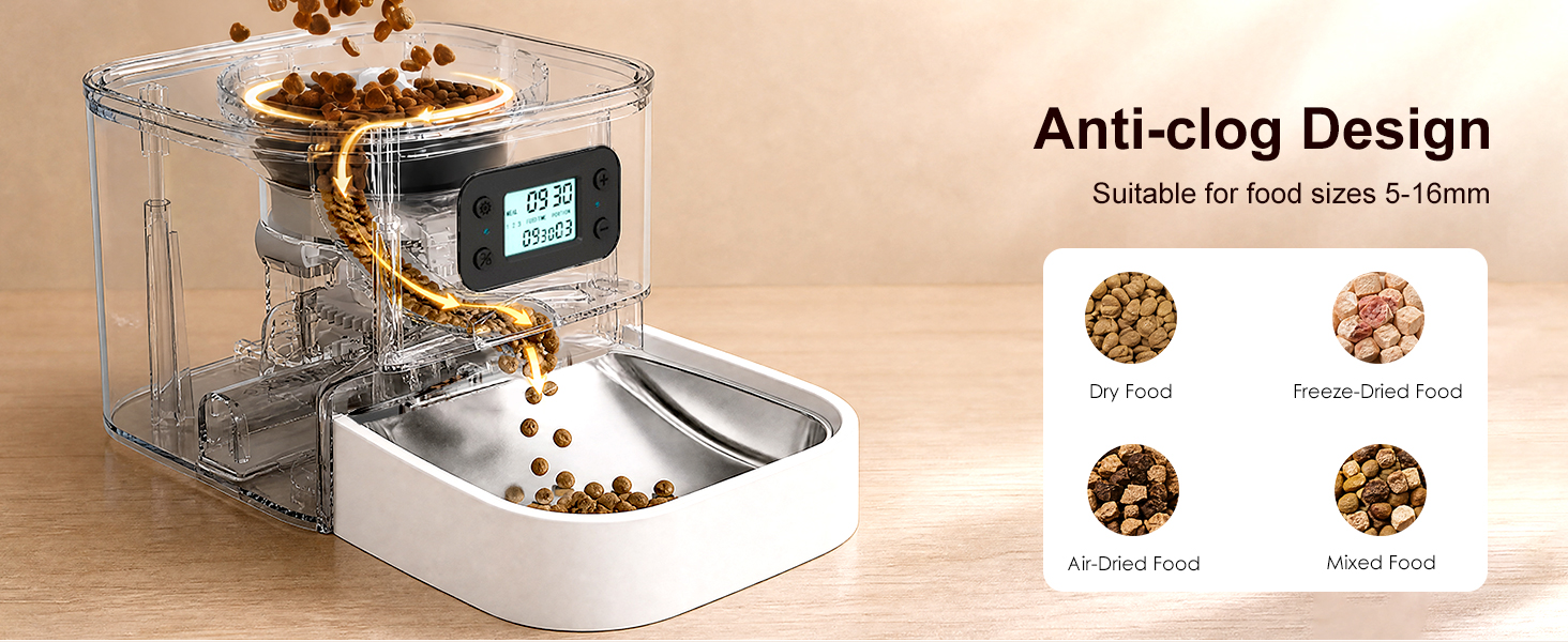 programmable timed automatic cat feeder