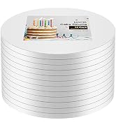 Kootek Cake Boards Drum 12 Inch Round, 1/2" Thick Cake Drums, Cake Decorating Supplies White 12 P...