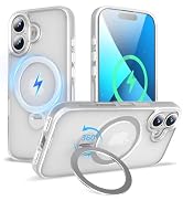 TaeliorTech 2024 Upgraded 360° Rotatable Magnetic Ring Stand for iPhone 16 Case 6.1'',Military Dr...
