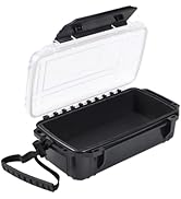 Uxwuy Waterproof Dry Box Small Waterproof Hard Case Micro Case with Foam Padding Dry Boxes Watert...