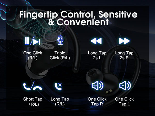 running earbuds wireless bluetooth