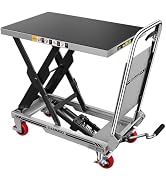 CAMMOO Hydraulic Lift Table Cart, 500lbs Capacity, 28.5