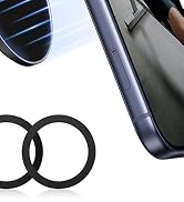 Two black circular rubber rings or washers shown stacked against close-up of dark colored fabric or material surface, minimal composition.
