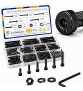 Kernmax 320PCS M4 Screws Kit, M4x25/30/35/40/45/50mm Hex Socket Head Cap Bolts Nuts Washers Assor...