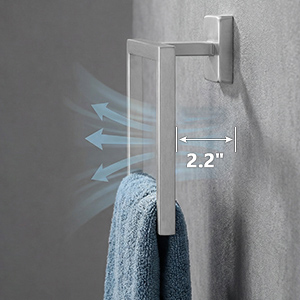 Square SUS304 Stainless Steel Bath Towel Ring