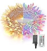 Brizled Christmas Lights, 65.67ft 200 LED Tree Lights Color Changing, 11-Function Warm White & Mu...