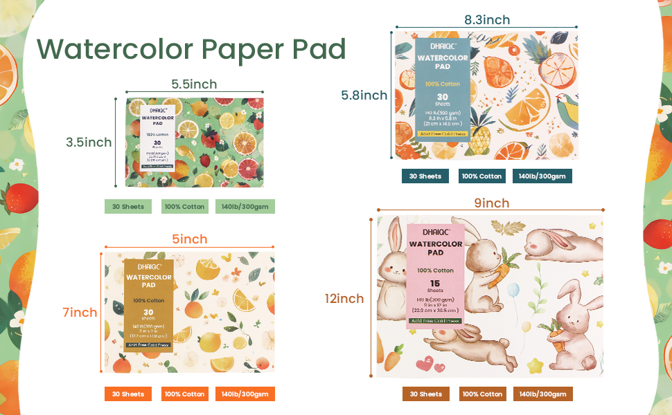 watercolor paper pad