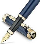 MCNTEIK 317 Fountain Pen,Stunning Luxury Piano Lacquer,18K Gilded Nib(Medium),Gorgeous 24K Gold F...