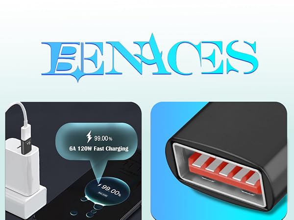 usb to usb c adapter converter type c male to usb female adapter