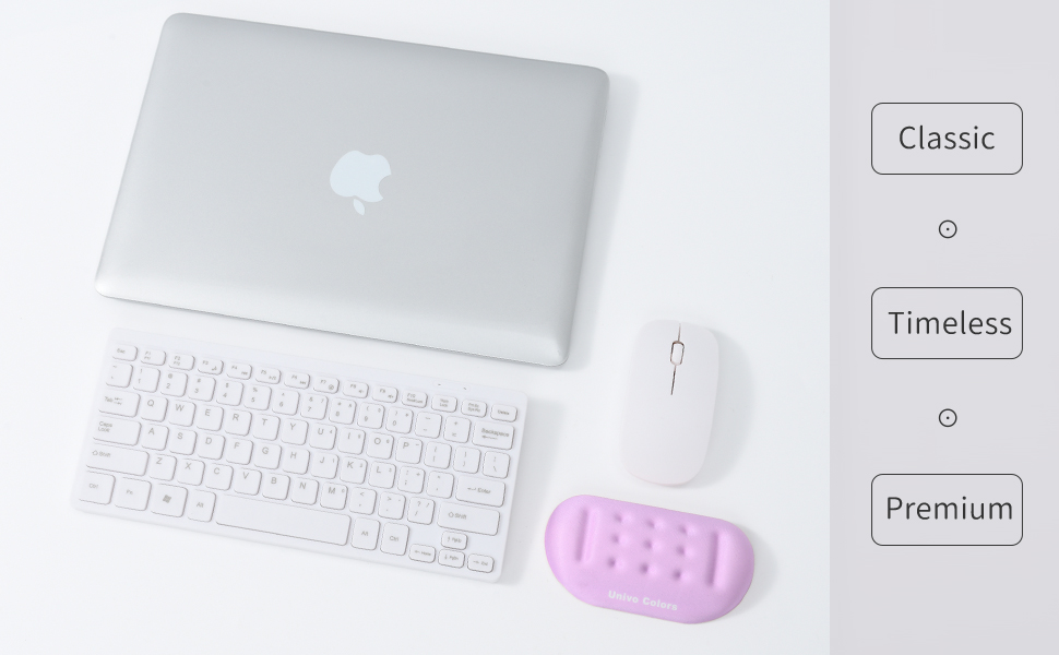 Univo Colors Superfine Fiber Soft Memory Foam Ergonomic Wrist Rest for Mouse