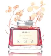Hongdian Fountain Pen Bottled Ink Burly Wood Color, 60ml Non Carbon Inkwell Bottle, Artist Callig...