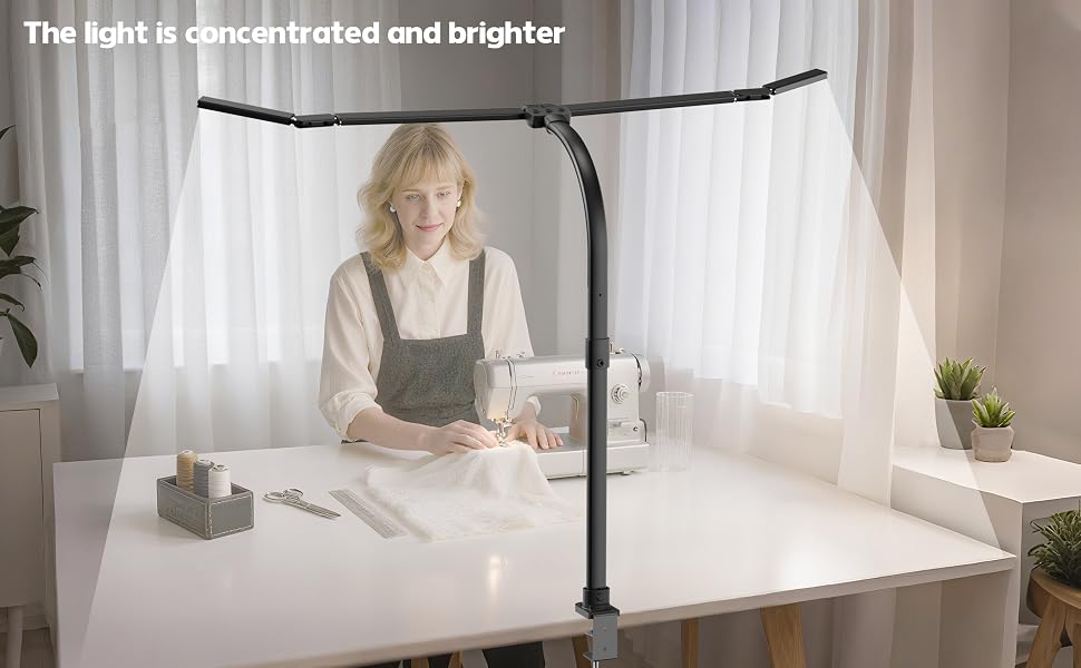 Concentrated Bright LED Desk Lamp for Sewing & Crafting