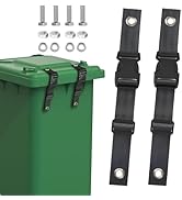 Zeckzoin 4 Pcs Trash Can Lock for Animals, Bear Proof Trash Can Lock Universal Outdoor Garbage Ca...