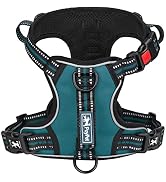 PoyPet No Pull Dog Harness, No Choke Front Clip Reflective Dog Vest with Soft Padded Vertical Han...