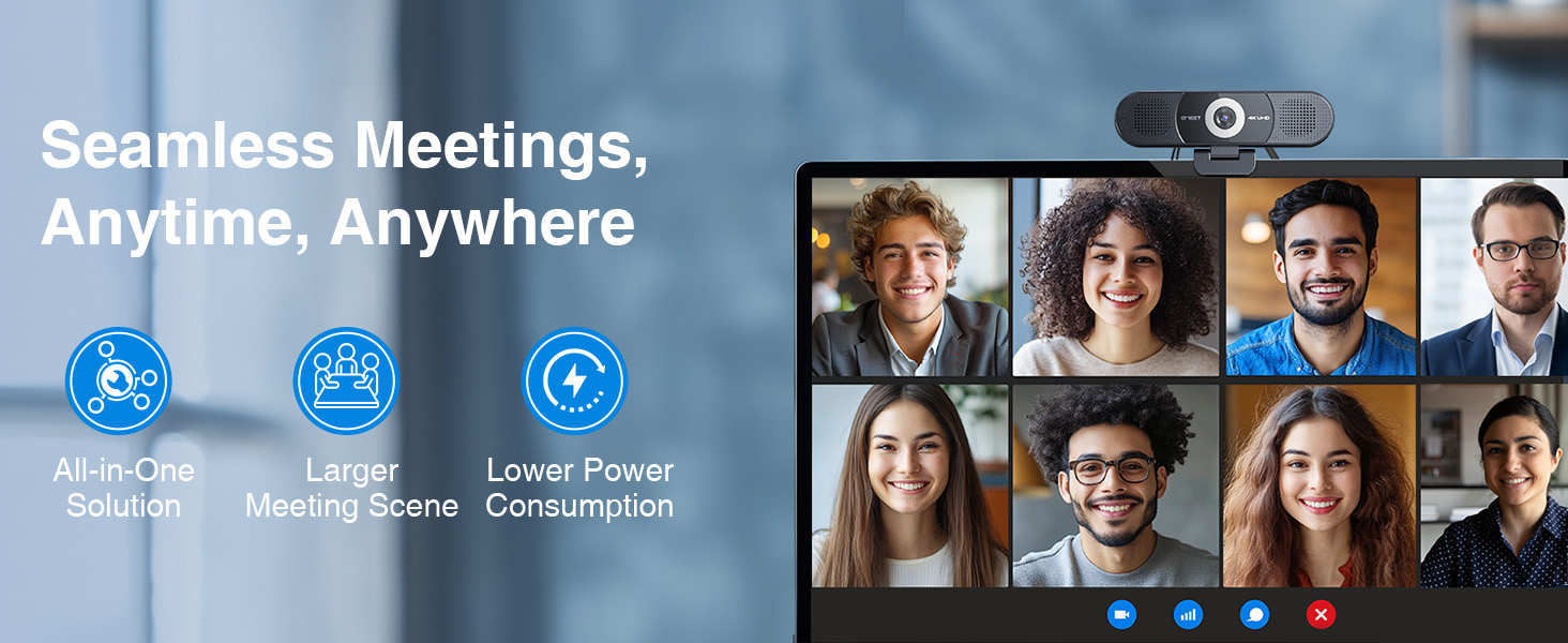 All-in-One Solution EMEET C980 PRO 4K web camera for desktop computer