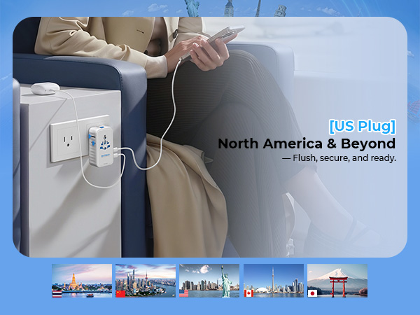 SKRSAN Aura International Travel Adapter