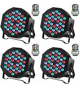 Rechargeable Par Can Lights U`King Wireless LED Uplights Battery Powered Uplighting RGB 36W Stage...