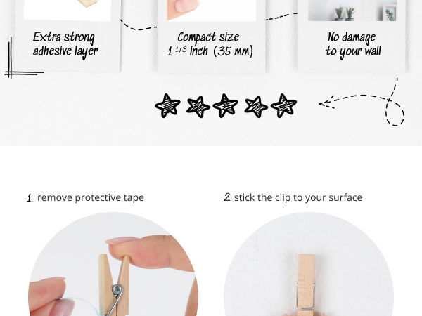 photo clips holder wall art picture planner notes home organising