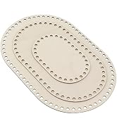 HAOHIZE Moses Basket Base Stand, 3Pcs Crochet Basket Base Kit Wooden Basket Basket Weaving Suppli...