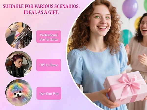 Salon Tools with Hair Dye