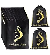 AIHOPESTO Silk Satin Pouches with Drawstring - Soft Hair Packaging Bags for Bundles, Wigs, Tools ...