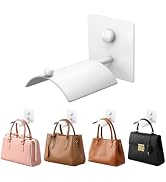Wall Mounted Purse Organizer for Closet – Arc Handbag Holder Protects Handles & Saves Space, Adhe...