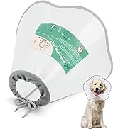 Supet Dog Cone Adjustable Pet Recovery Collar Dog Surgery Cone Protective Dog Cone Collar for Lar...