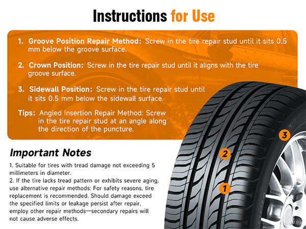 Tire Repair Rubber Nail