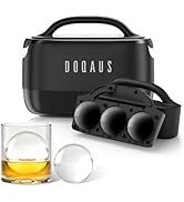 DOQAUS Clear Ice Ball Maker, 2.5 Inch Clear Ice Cube Maker, 2-in-1 Mold Creates 7 Spheres & Cubes...