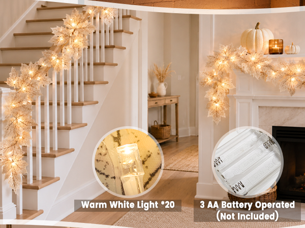 fall decor fall decorations for home fall lights fall garland halloween decor thanksgiving decor