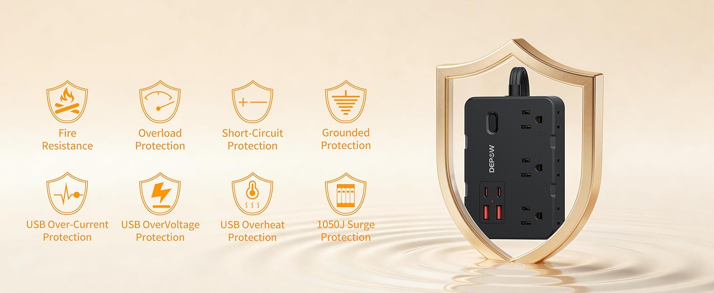 surge protector with usb ports