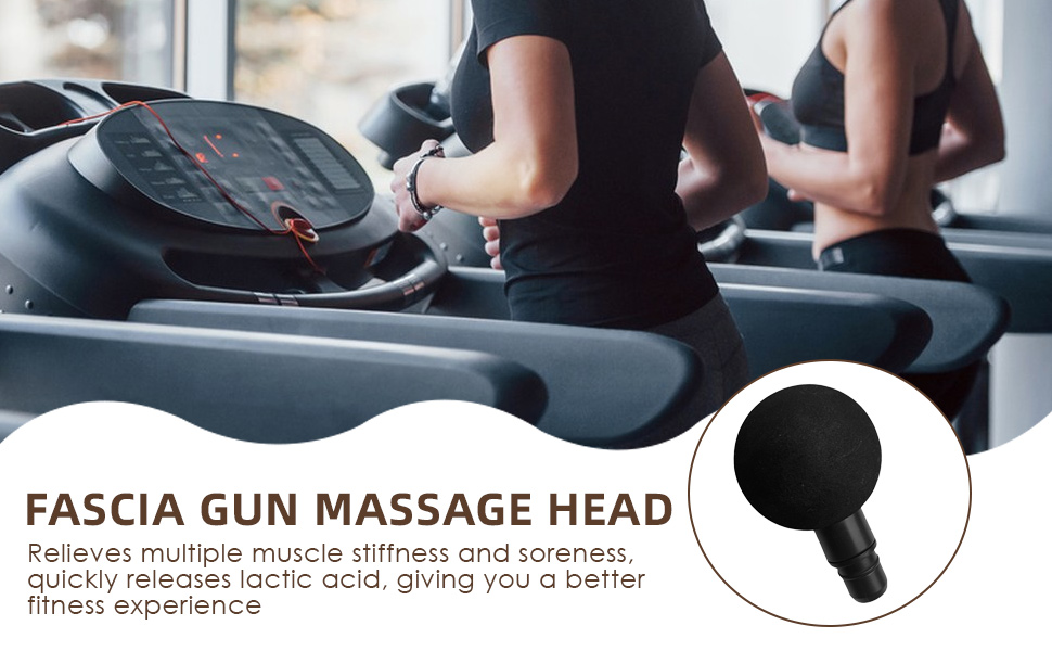 Fascia Gun Massage Head 20mm Diameter Muscle Head Accessory Deep Tissue Applicator for Buttocks