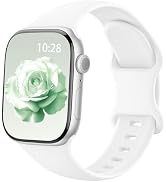 Silicone Sport Band Compatible with Apple Watch Bands for Women Men | Soft Wristband 40mm 38mm 41...