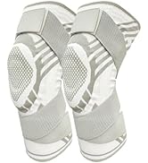 XINGJIEYUN Knee joint bracket, Breathable Elastic Compression Knee Pad with Bilateral Spring-Supp...