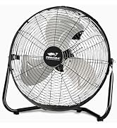 Proaira CFHV12B 3-Speed High-Velocity Cradle Floor Fan, Black, 12
