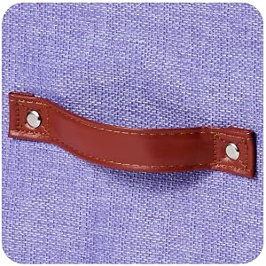 3 Faux Leather Handles