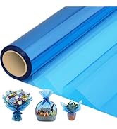 woric Cellophane Wrap for Gift Baskets 17”In X 82’ Ft Blue Cellophane Wrap Roll Gift Basket Wrapp...