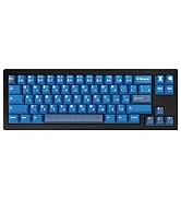 GEKUCAP Blue Japanese Keycaps 129 Keys, Minimalist Style Custom Keycap Dye Sublimation PBT Keycap...