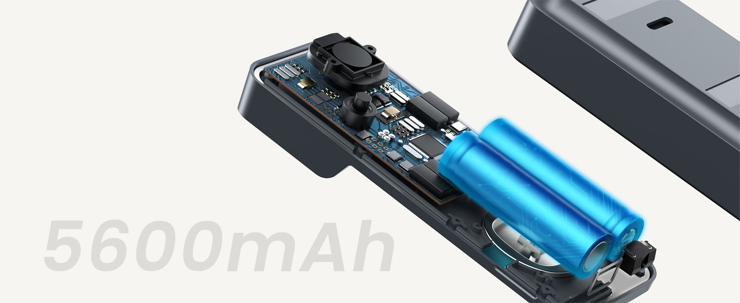 Long Battery Life - 5600mAh