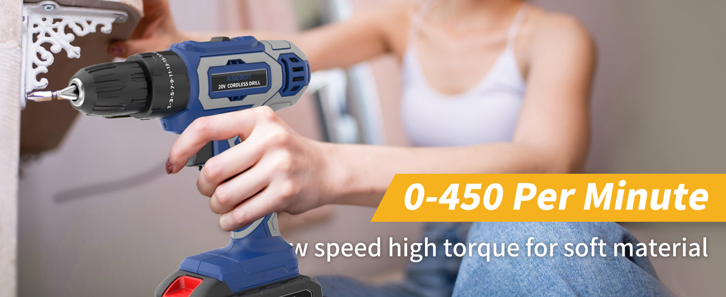 cordless power drill set with battery and charger
