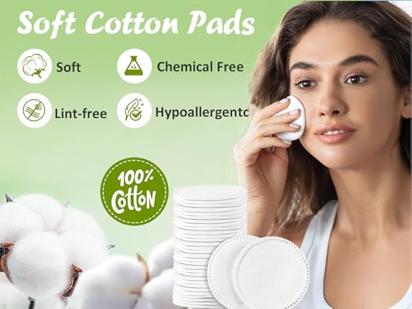 soft cotton pads
