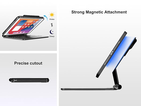 For iPad 9th 8th 7th Generation Keyboard Case