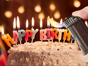 Urgrette pipe lighter for birthday cake